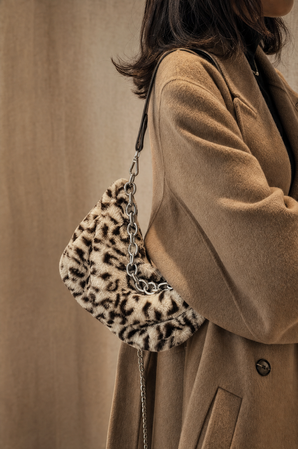 Animal Print Plush Chain Bag — lifestyle