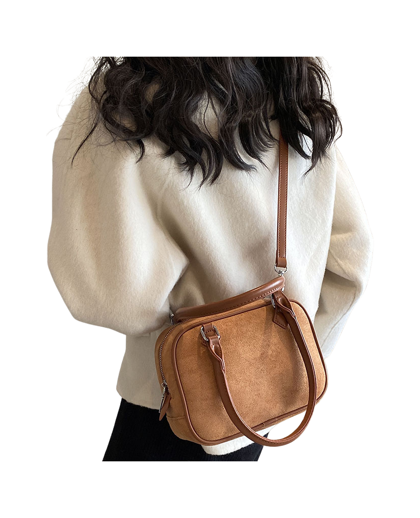 Suede Crossbody Shoulder Bag — image 1
