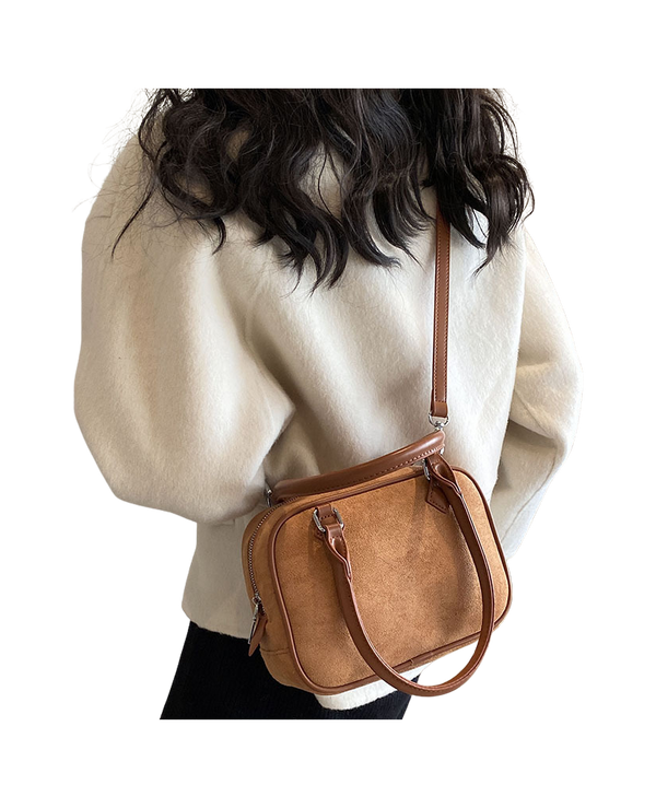 Suede Crossbody Shoulder Bag — image 1