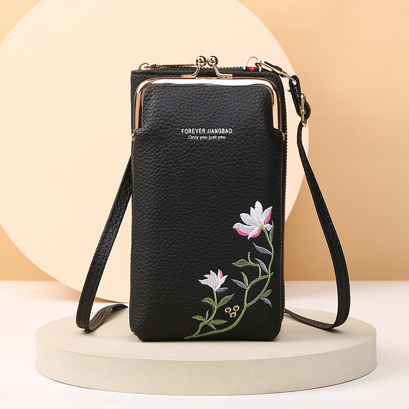 Flower Embroidery on the Front Panel