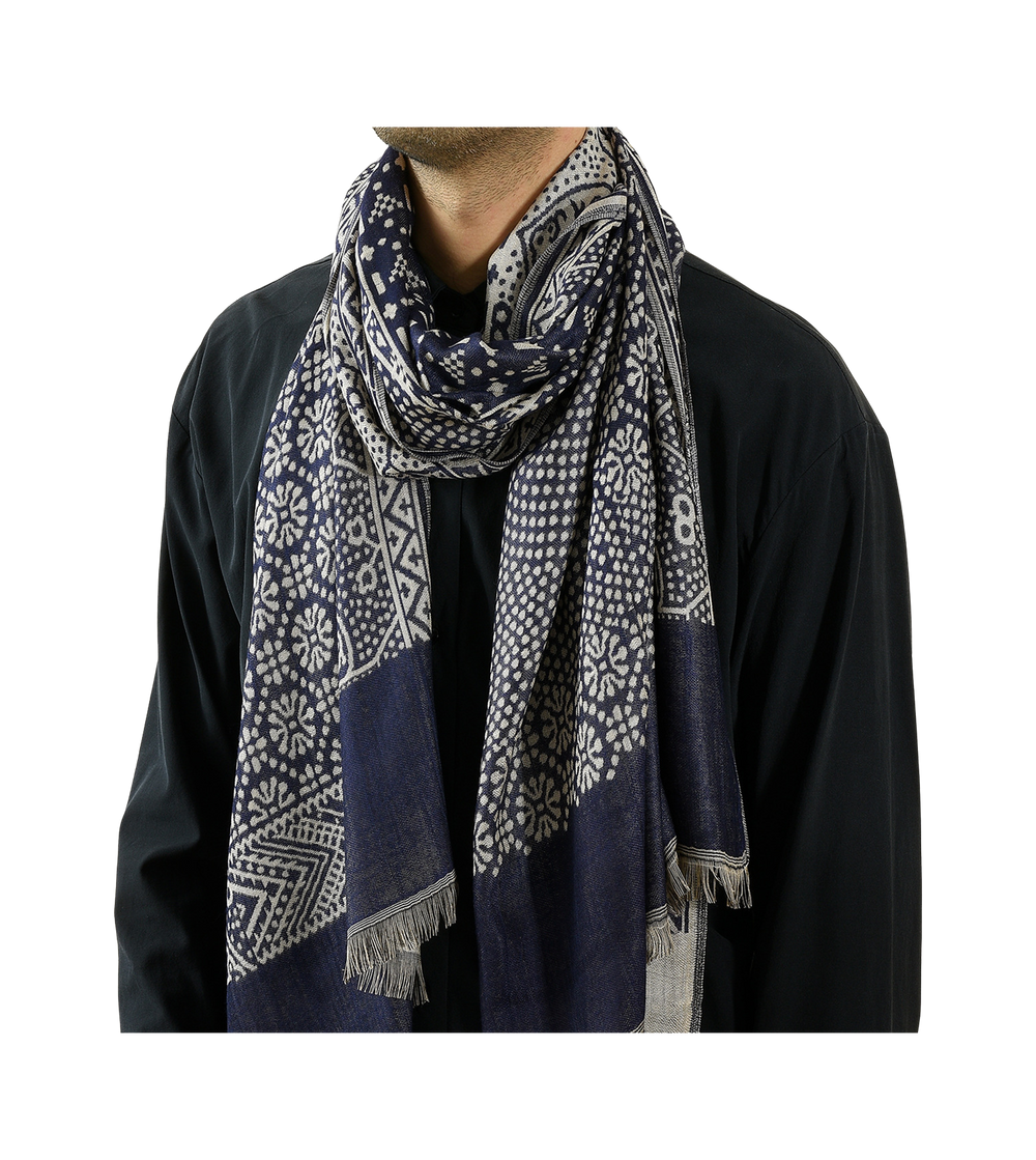 Cotton Linen Yarn-Dyed Scarf — image 1