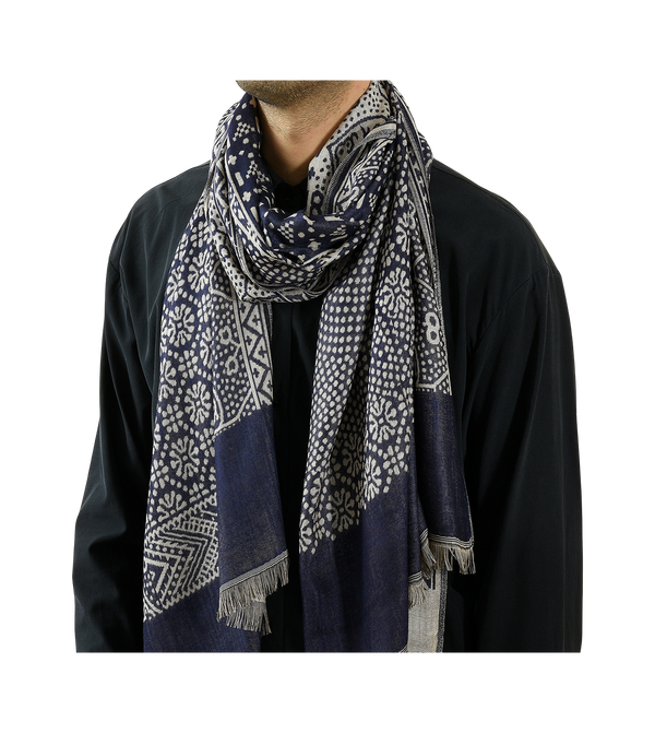 Cotton Linen Yarn-Dyed Scarf — image 1